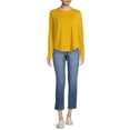 thumbnail image 3 of Time and Tru Women's Hacci T-Shirt with Long Sleeves, 2-Pack, 3 of 5