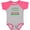 Baseball Heather and Hot Pink, variant on Inktastic Portuguese Family Reunion Funny Boys or Girls Baby Bodysuit