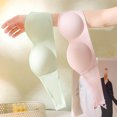 thumbnail image 6 of Hduncf Womens Soft Support Tube Top Bra Ultra-Thin, Breathable Camisole Lingerie for Small Busts, Skin-Friendly Thin Underwear Pink L, 6 of 9