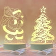 thumbnail image 2 of Christmas 3d Night Light Creative Santa Claus Christmas Tree Usb Table Lamp For Home Bedroom Decoration, 2 of 8