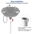 thumbnail image 4 of Byootique Wash Basin Drain Hose Kit Extendable Drainpipe Shampoo Bowl Accessory for Salon, 4 of 9