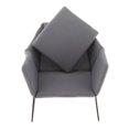 thumbnail image 3 of Miniature Canapé de Maison de Poupée Fauteuil Meubles de Maison de Poupée Canapé 1/6 Grande Différence en Gris, 3 of 8