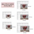 thumbnail image 6 of Valentine's Day Outdoor Rug 6x9 Ft, Non Slip Washable Area Rug, Bow on Red Heart Love Black White Plaid Linen Patio Rugs Carpet Runner, Large Floor Mat for Indoor/Outdoor Deck Porch Camping, 6 of 8