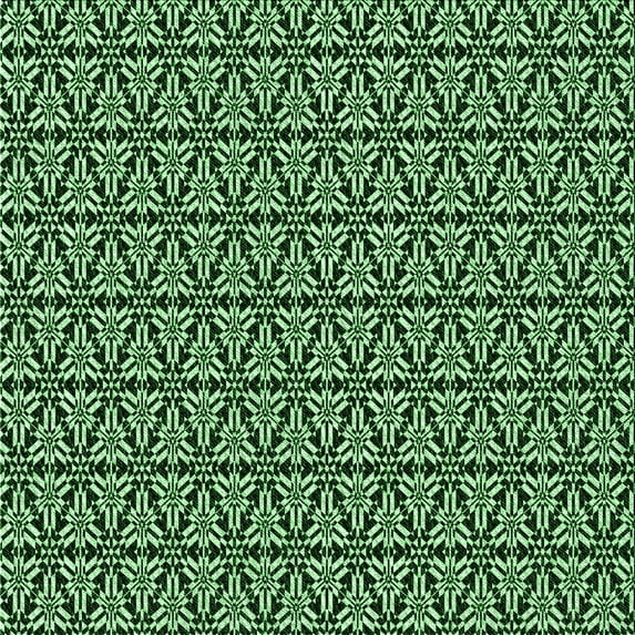 Ahgly Company Indoor Square Patterned Pastel Green Area Rugs, 5' Square