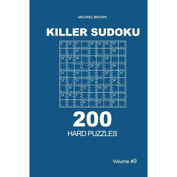 killer sudoku 200 hard puzzles 9x9 volume 9 walmartcom walmartcom