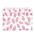 thumbnail image 7 of Yayeee Collapsible Cube Storage Bin with Lid Fabric Closet Decorative Basket with Handles, Pink Popsicle Pattern, 7 of 7