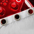 thumbnail image 4 of Homewish Neon Red Gamepad Black Out Curtains for Teens, Futuristic Checkered Honeycomb Curtains Pack of 2 (42x63 Each), Game Console Bedroom Curtains, Curtains and Drapes Home Decor, 4 of 6