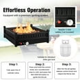 Costway Portable Tabletop Fire Bowl 40,000 BTU Propane Firepit fit