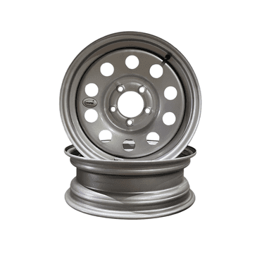 Taskmaster Vesper Steel Trailer Wheel Rim 15x6 5x4.5 Silver Mod 2-Pack