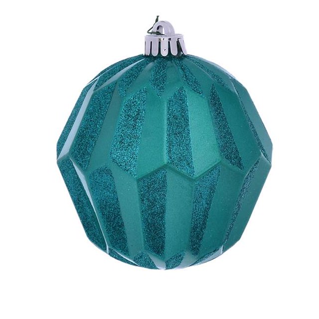 Vickerman MC190842D Boule Facettée Pailletée Teal 5 Po. - 3 par Sac