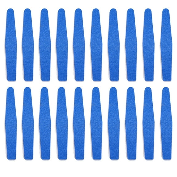 Set of 20 nail files, grit 100/180, Pink