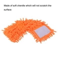 thumbnail image 4 of Uxcell Chenille Microfiber Mop Replacement Heads 39x12cm Floor Cleaning Pads Orange, 4 of 5