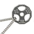 thumbnail image 3 of Steering Wheel Necklace Silver Color Stainless Steel Finely Polished Mens Pendant Necklace for Party Travel Birthday, 3 of 5
