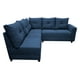 thumbnail image 3 of Sala Esquinera El Bazar Store Loki Tela Lino nacional Azul marino 200x215 cm Modular, 3 of 5