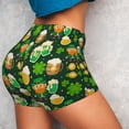 thumbnail image 4 of Fotbe St Patrick's Day10 Shorts Sin Costuras – Shorts Deportivos de Cintura Alta para Mujer, Elásticos para Gimnasio, Yoga, Running o Ciclismo-XX-Large, 4 of 8