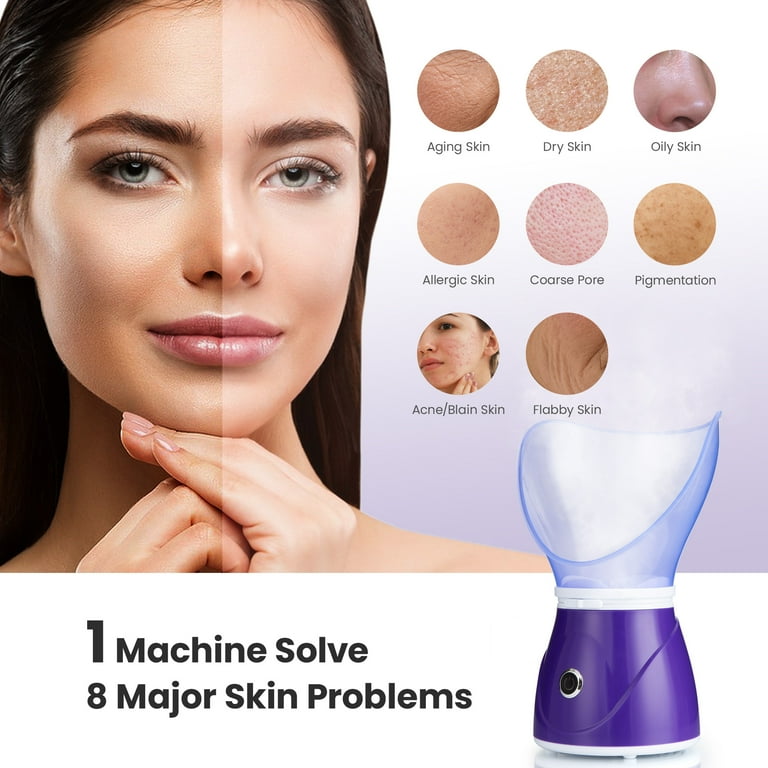 Ouwald Facial Steamer, Nano Ionic Face Hydration Machine, Home Spa