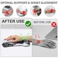 thumbnail image 7 of sixwipe Ergonomic Mouse Pad with Wrist Rest, Desk Keyboard Wrist Rest and Computer Wrist Support with Cute Cat Pattern, No Slip Keyboard Wrist Pad with Coaster for Easy Typing and Hand Pain Relief, 7 of 7