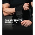 thumbnail image 3 of Gymreapers Weightlifting Wrist Wraps (IPF Approved) 18" Professional Quality Wrist Support with Heavy Duty Thumb Loop - Best Wrap for Powerlifting Competition, Strength Training, Bodybuilding, 3 of 6