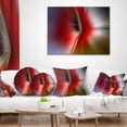 thumbnail image 4 of Designart Explosion of Red on Purple - Abstract Throw Pillow - 18x18, 4 of 5
