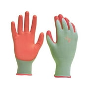 Digz 7503287 Womens Polyurethane Gardening Gloves - Green  Small