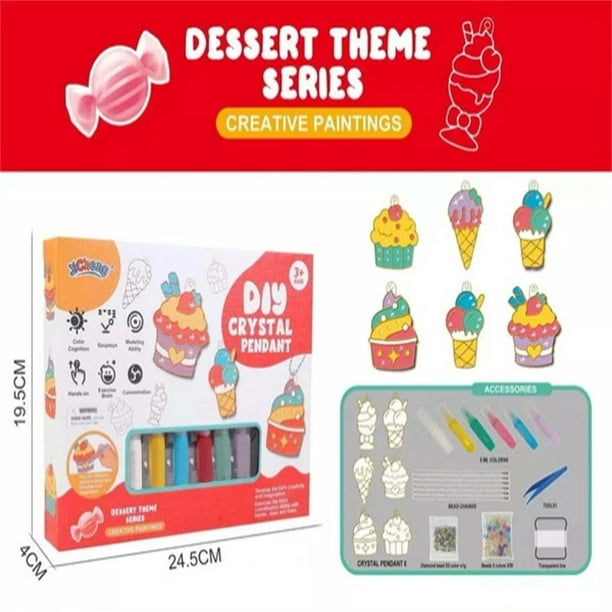 Kit de pintura de cristal para manualidades, grafiti tridimensional, para hornear, colorear y pintar con adhesivo (30 ml)