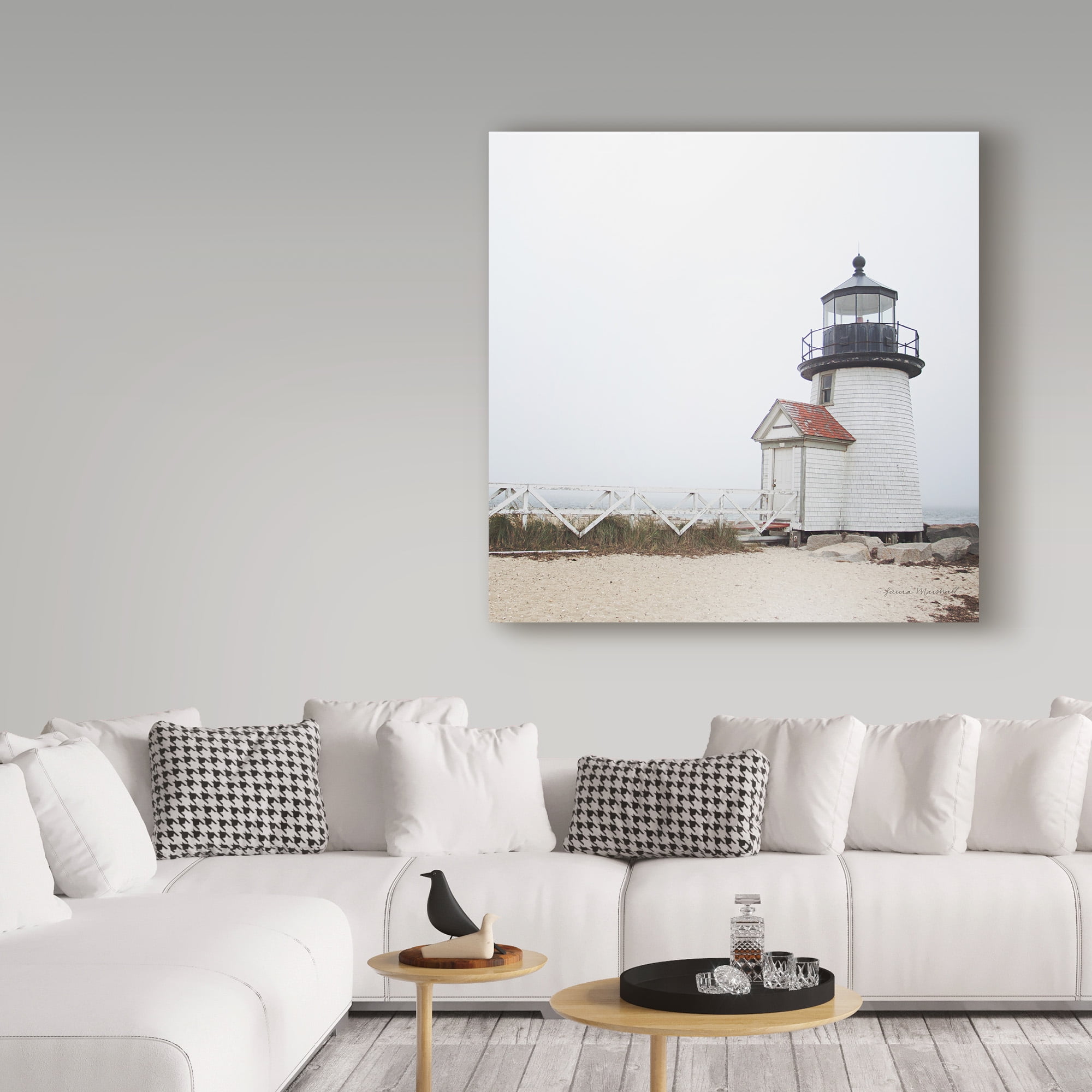 Trademark Fine Art 'Brant Point Light' Canvas Art by Laura Marshall