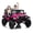 Rose Red, variant on Eastvita 24V 2-Seater Ride-On Car, 4WD, Remote, Spring Suspension, LED, Music