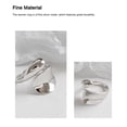 thumbnail image 3 of Anillo de plata Qarigey para mujer abierto ajustable decorativo elegante a la moda AP019024-01, 3 of 6