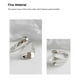 thumbnail image 3 of Anillo de plata Qarigey para mujer abierto ajustable decorativo elegante a la moda AP019024-01, 3 of 6