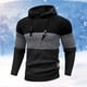 thumbnail image 1 of MHFRRA Sudadera Deportiva Informal de Manga Larga con Capucha y Bloques de Color para Hombre, Otoño E Invierno Negro, 1 of 3