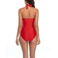 thumbnail image 5 of Sngxgn Women Tummy Control Swimsuits Push Up Bathing Suits(Red,S), 5 of 6