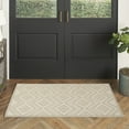thumbnail image 3 of Nourison Versatile Diamond Geometric Flatweave Indoor Outdoor Area Rug Cream 2' x 4', 3 of 8
