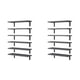 thumbnail image 1 of 2X Estantes Flotantes, Estantes Flotantes de Madera para Decoración de , Estante de Baño Flotante Montado en la Pared para Almacenamiento Gris, 1 of 2