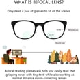 thumbnail image 5 of LifeArt Bifocal Reading Glasses with Round Lenses, Blue Light Blocking Glasses for Women Men, Anti Glare, Reduce Eyestrain (Black,+0.00/+1.75 Magnification), 5 of 10