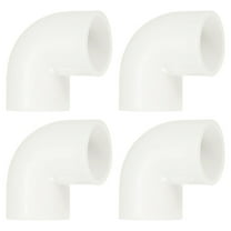 20mm 90 Degree Elbow, 4Pcs Pipe Fittings Connectors, White