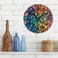 thumbnail image 3 of Yayeee 10" Wall Clock Battery Operated Quartz Round Silent Non-Ticking Home Decor, Colorful Dragon Scales Pattern, 3 of 6