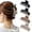 Neutral Matte, variant on 4 Pack Double Row Teeth Claw Clips for Thin Hair, 3.5" Medium Strong Hold Matte Hair Clips for Thin and Short Fine Hair Accessories
