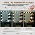 USIKEY Makeup Vanity with Lighted Mirror, Vanity Desk with 4 Drawers
