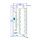 thumbnail image 5 of Módulo de bloques de terminales placa de conexión DB37 de estructura compacta de latón con alto rendimiento para ingenieros para aplicaciones industriales para centros de, 5 of 8