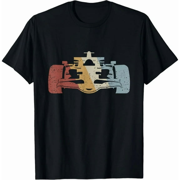 Racing Car Retro Style Vintage Formula 1 Automobile Graphic Unisex T-Shirt, up to Size 5XL