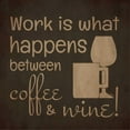 thumbnail image 2 of Reed, Tara 20x20 Black Ornate Wood Framed with Double Matting Museum Art Print Titled - Wine and Coffee Sayings I, 2 of 4