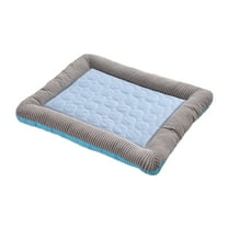 Summer Pet Self Cooling Pad Washable Sleeping Blanket- No Need To Freeze Or Refrigerate 17"X 21" Kennel Mat For Small Medium Dog And Adult Cat