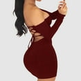 thumbnail image 2 of Women's Sexy Hollow Out Bodycon Party Dress For Summer Spring Night Out Clubbing With High Heels And Stockings, 2 of 2
