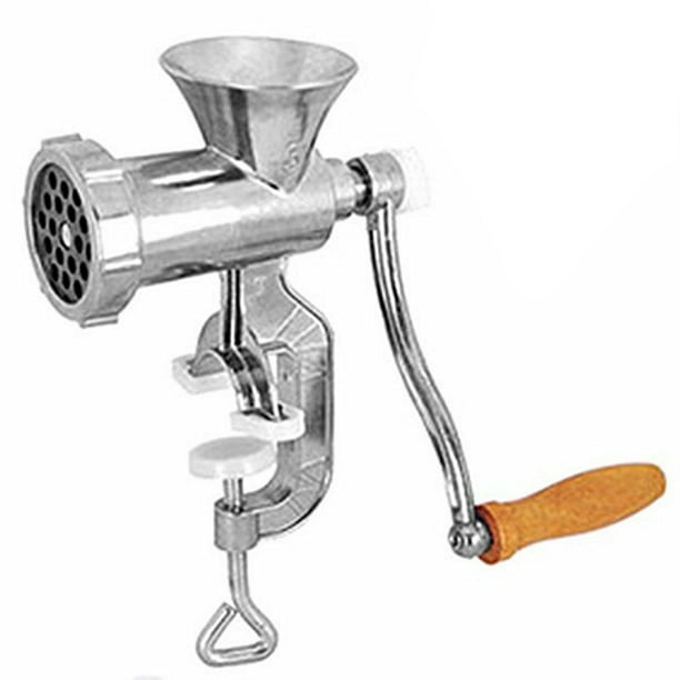Picadora de carne Manual, máquina trituradora de carne y verduras con manivela de aleación de aluminio para Cocina