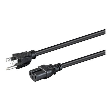 UPC: 0889028142264 | Monoprice Heavy Duty Power Cord – 10 Feet – Black | NEMA 5-15P to IEC 60320 C15  14AWG  15A  SJT  125V  Works With PCs  Monitors  Scanners  & Printers