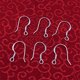 thumbnail image 5 of Qarigey 1 par de ganchos para pendientes, joyería, pasador para la oreja, fabricación DIY para el hogar, accesorios para pendientes de joyero, Ropa, zapatos y accesorios Miscelánea Qarigey AP015393-00, 5 of 6