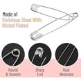 thumbnail image 4 of Mr. Pen- Safety Pins Assorted, 400 Pack, 5 Different Sizes, Silver, Assorted Safety Pins, Safety Pin, Small Safety Pins, 4 of 8