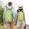thumbnail image 4 of Balery Green Peas Mochila Clásica Impresa Básica para Viaje, Mochila Escolar Resistente al Agua, Mochila de Lona con Correas Ajustables-Small, 4 of 5