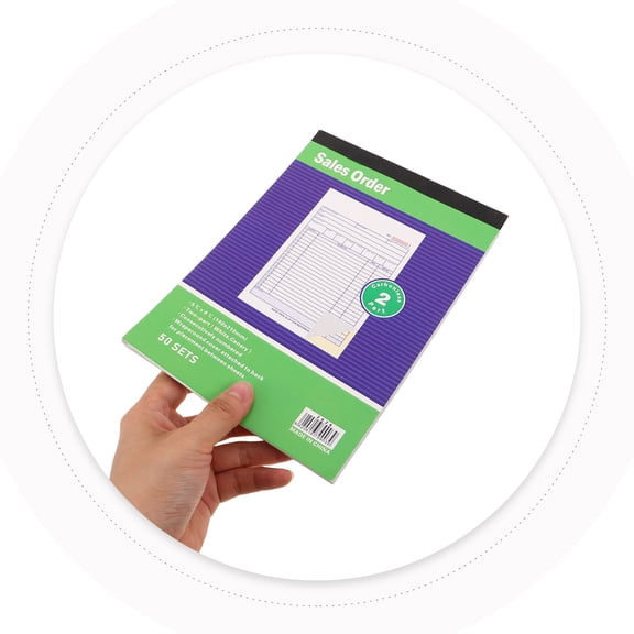 LOLIPPYY 2-Pack Invoice Receipt Books with White Tear-Resistant Paper, Easy-to-Use Layout for Quick and Accurate Business Record Keeping