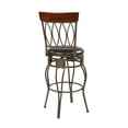 thumbnail image 2 of OSP Home Furnishings 30" Cosmo Metal Swivel Barstool inÂ&nbsp;Espresso Faux Leather Seat, 2 of 7